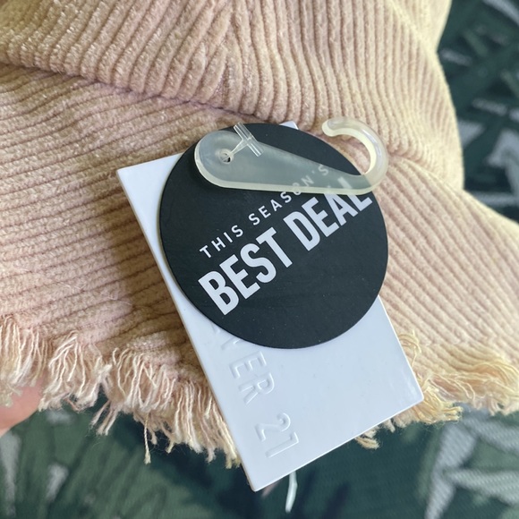 Forever 21 trendy bucket hat corduroy pink - Picture 3 of 4